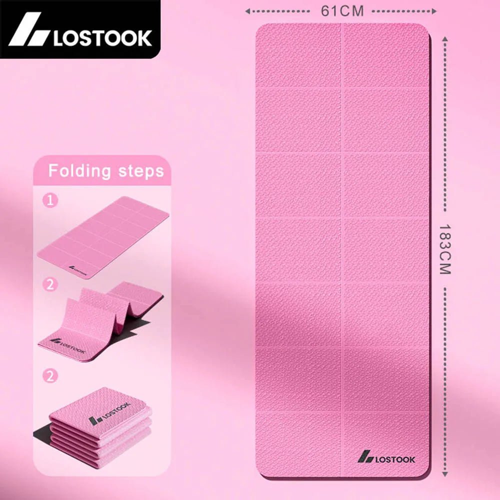 4mm Thick TPE Foldable Yoga Mat Easy to Store Travel Exercise Mat for Yoga Pilates Home Workouts And Floor Exercises - FitHealthHavenFitHealthHavenFitHealthHaven14:1052Pink;5:203370125183x61x0.4cmPink183x61x0.4cm4mm Thick TPE Foldable Yoga Mat Easy to Store Travel Exercise Mat for Yoga Pilates Home Workouts And Floor Exercises