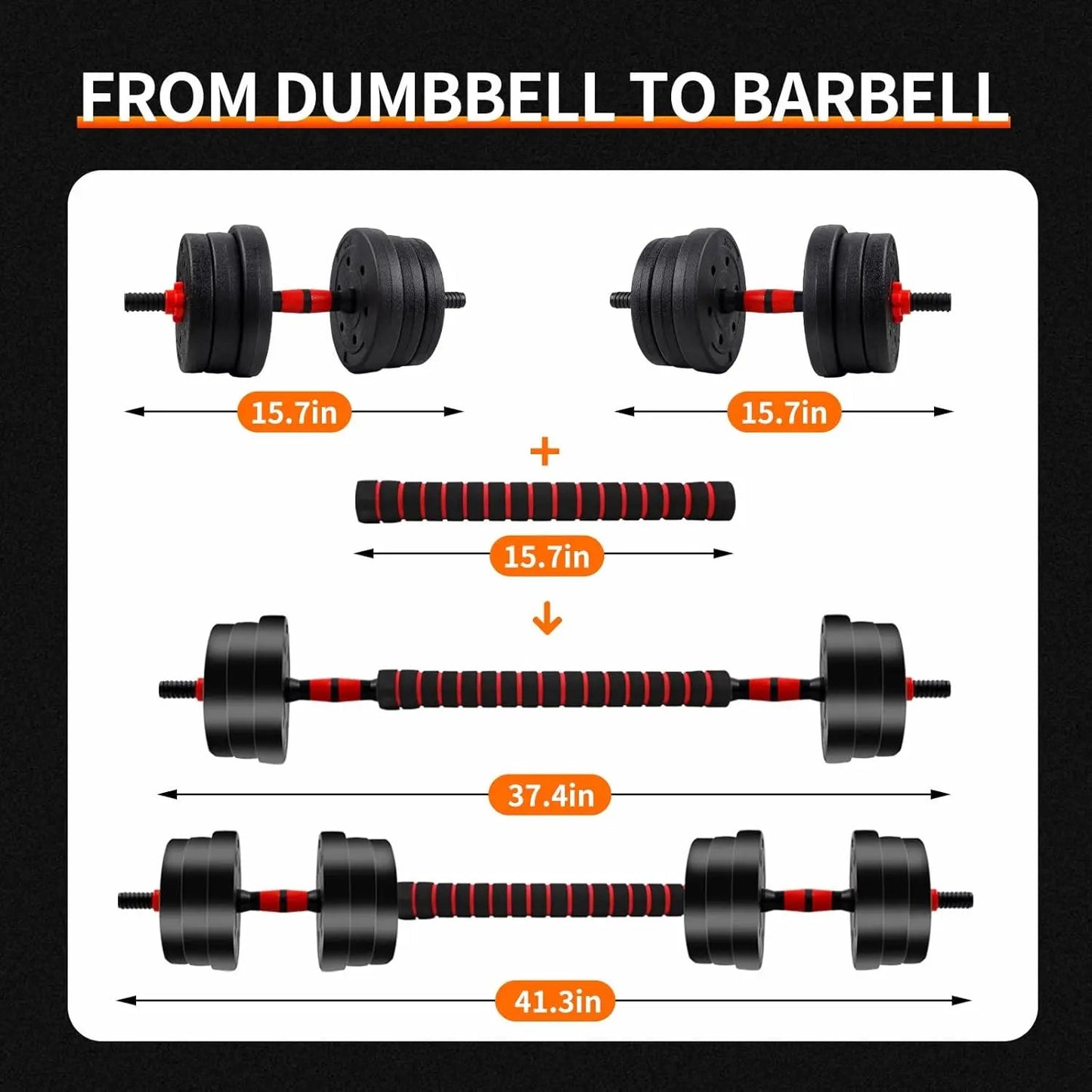 5-44lbs Adjustable Dumbbell to Barbell Set, Anti-Slip Grip, Versatile Home Gym Fitness Strength Training Barbell Weight Plates - FitHealthHavenFitHealthHavenFitHealthHaven200007763:201336106United States5-44lbs Adjustable Dumbbell to Barbell Set, Anti-Slip Grip, Versatile Home Gym Fitness Strength Training Barbell Weight Plates