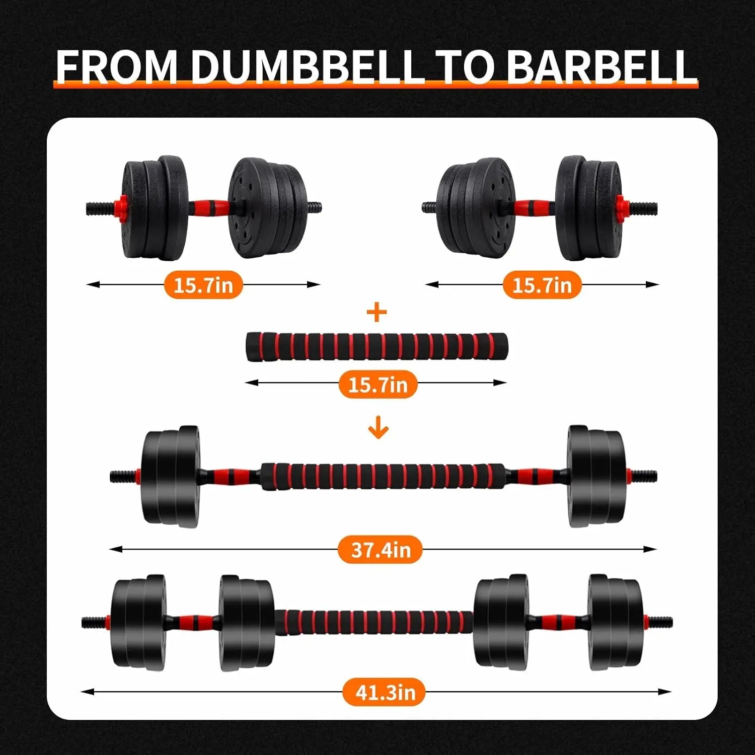 5-44lbs Adjustable Dumbbell to Barbell Set, Anti-Slip Grip, Versatile Home Gym Fitness Strength Training Barbell Weight Plates - FitHealthHavenFitHealthHavenFitHealthHaven200007763:201336106United States5-44lbs Adjustable Dumbbell to Barbell Set, Anti-Slip Grip, Versatile Home Gym Fitness Strength Training Barbell Weight Plates