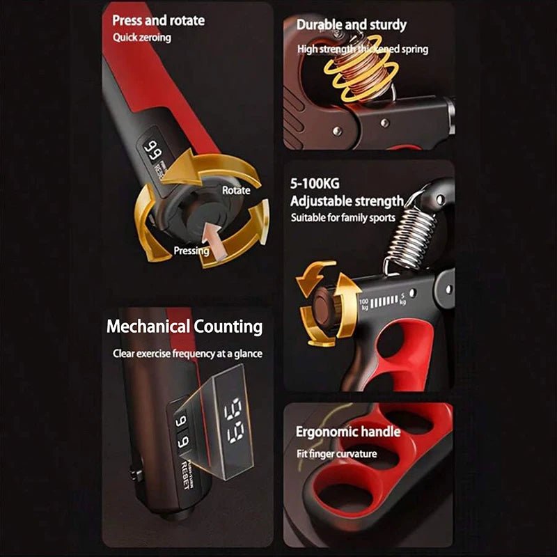5-60/100/150kg Grip Strength Gym Wrist Expander Hand Strengthener Adjustable Muscle Recovery Fitness Hand Strength Exercise - FitHealthHavenFitHealthHavenFitHealthHaven14:771Mechanical  GreenMechanical Green5-60/100/150kg Grip Strength Gym Wrist Expander Hand Strengthener Adjustable Muscle Recovery Fitness Hand Strength Exercise