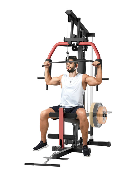 5-In-1 Multifunctional Home Gym Equipment: Full Body Workout Machine with Lat Pulldown, Chest Press, Leg Extension & Seated Row - FitHealthHavenFitHealthHavenFitHealthHaven14:29Red Black;200007763:201336106Red BlackUnited States5-In-1 Multifunctional Home Gym Equipment: Full Body Workout Machine with Lat Pulldown, Chest Press, Leg Extension & Seated Row