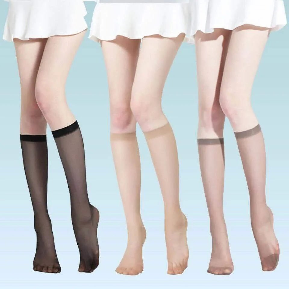 5 Pairs Women Ultra-thin Nylon Stockings Transparent Elasticity Ladies Knee Socks Summer Long Socks for Girls Stocking - FitHealthHavenFitHealthHavenFitHealthHaven14:691;5:200003528GRAYOne Size5 Pairs Women Ultra-thin Nylon Stockings Transparent Elasticity Ladies Knee Socks Summer Long Socks for Girls Stocking