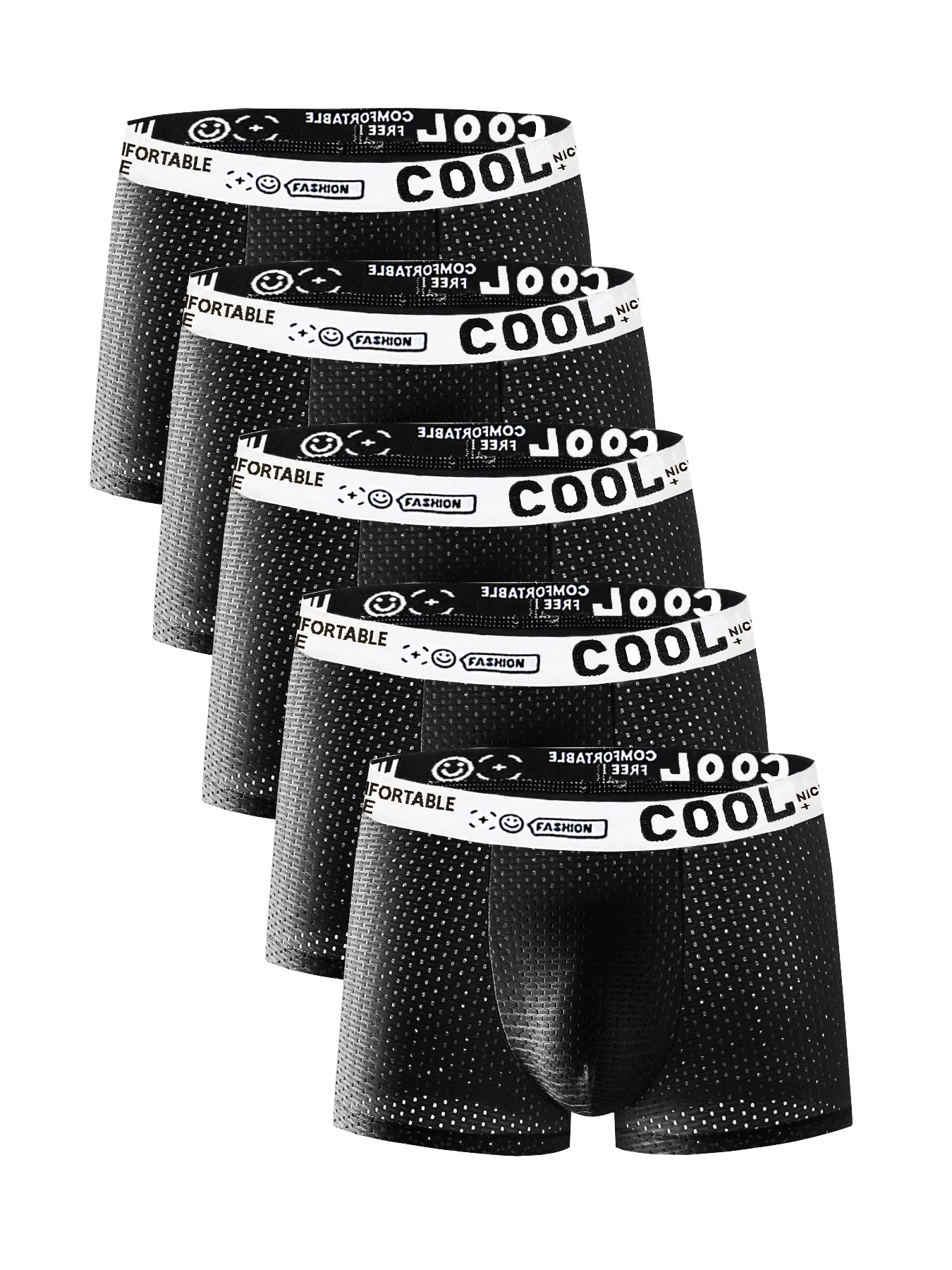 5 PCS men's underwear Cut hole air cooler Black ice silk fabrics quick-drying sexy underwear combination Men's boxer briefs - FitHealthHavenFitHealthHavenFitHealthHaven14:193;154:14755PCS;5:361385blackL5PCS5 PCS men's underwear Cut hole air cooler Black ice silk fabrics quick-drying sexy underwear combination Men's boxer briefs