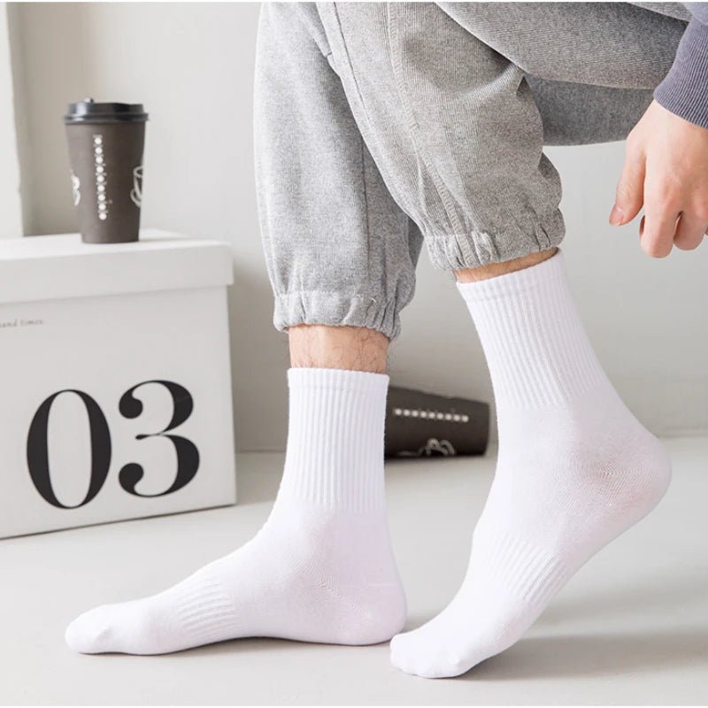 5Pairs Brand Men Cotton New Style White Socks Men Soft Breathable Sports Long socks Summer Winter for Male Socks Plus Size - FitHealthHavenFitHealthHavenFitHealthHaven14:80441335Pairs Black;5:200000989EU 38-455Pairs BlackEU 38-455Pairs Brand Men Cotton New Style White Socks Men Soft Breathable Sports Long socks Summer Winter for Male Socks Plus Size