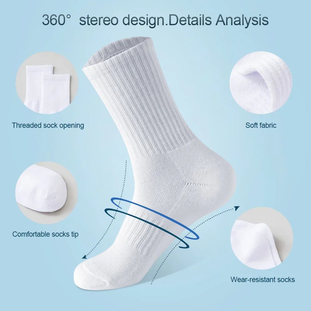5Pairs Brand Men Cotton New Style White Socks Men Soft Breathable Sports Long socks Summer Winter for Male Socks Plus Size - FitHealthHavenFitHealthHavenFitHealthHaven14:80441335Pairs Black;5:200000989EU 38-455Pairs BlackEU 38-455Pairs Brand Men Cotton New Style White Socks Men Soft Breathable Sports Long socks Summer Winter for Male Socks Plus Size