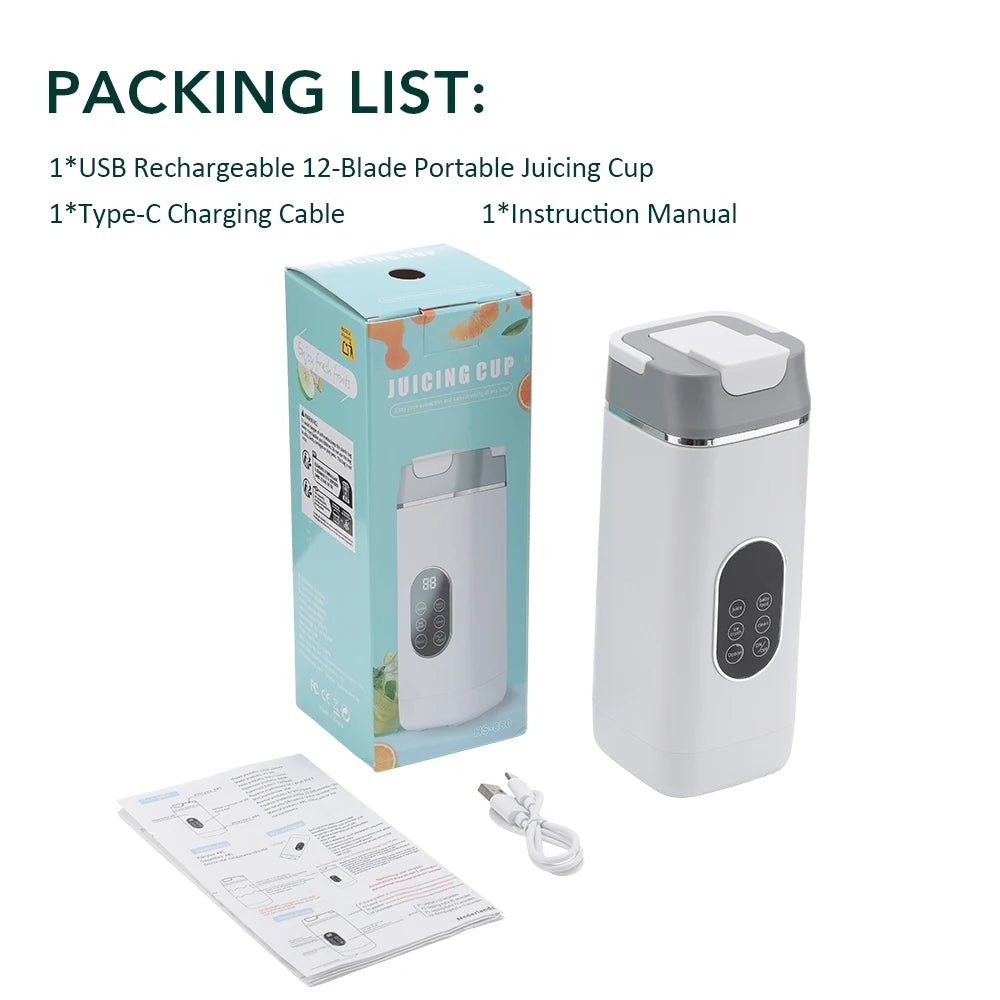 6 Blades Electric Juicer Cup 2 Cups For Travel Portable Juicer Mixer Usb Charge Fresh Fruit Juice Personal Blender Smoothie - FitHealthHavenFitHealthHavenFitHealthHaven14:366Type B-1 CupType B-1 Cup6 Blades Electric Juicer Cup 2 Cups For Travel Portable Juicer Mixer Usb Charge Fresh Fruit Juice Personal Blender Smoothie