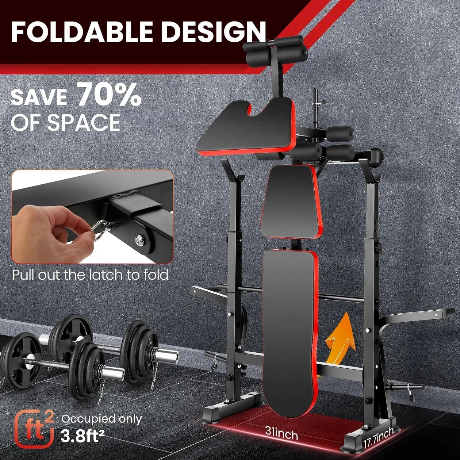 6 in 1 660lbs Weight Bench Set with Squat Rack, Bench Press Set with Barbell Rack, Adjustable Incline Strength Training Workout - FitHealthHavenFitHealthHavenFitHealthHaven200007763:201336106United States6 in 1 660lbs Weight Bench Set with Squat Rack, Bench Press Set with Barbell Rack, Adjustable Incline Strength Training Workout