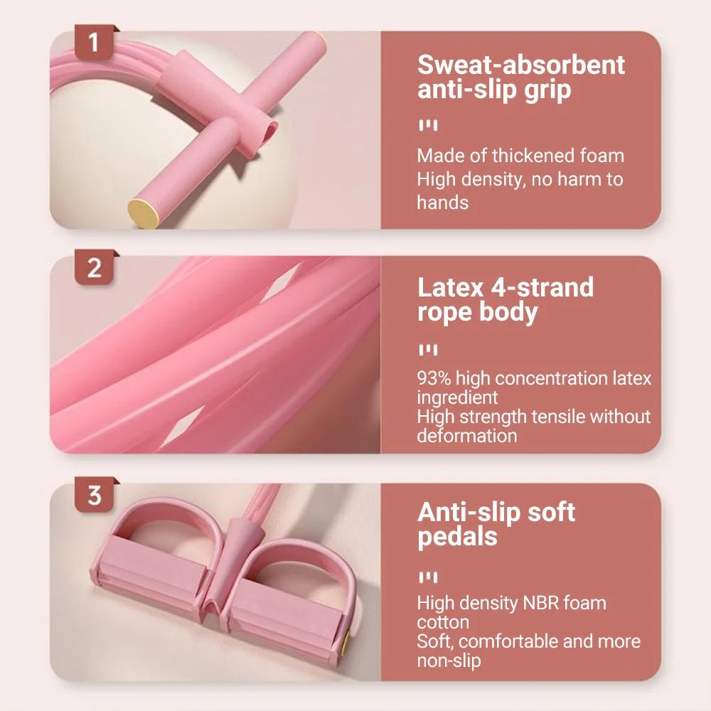 6-Tube Resistance Band Multi Function Tension Rope Fitness Bands 6-Tube Elastic Yoga Pedal Puller For Sports Exercises At Gym - FitHealthHavenFitHealthHavenFitHealthHaven14:496PURPLE6-Tube Resistance Band Multi Function Tension Rope Fitness Bands 6-Tube Elastic Yoga Pedal Puller For Sports Exercises At Gym