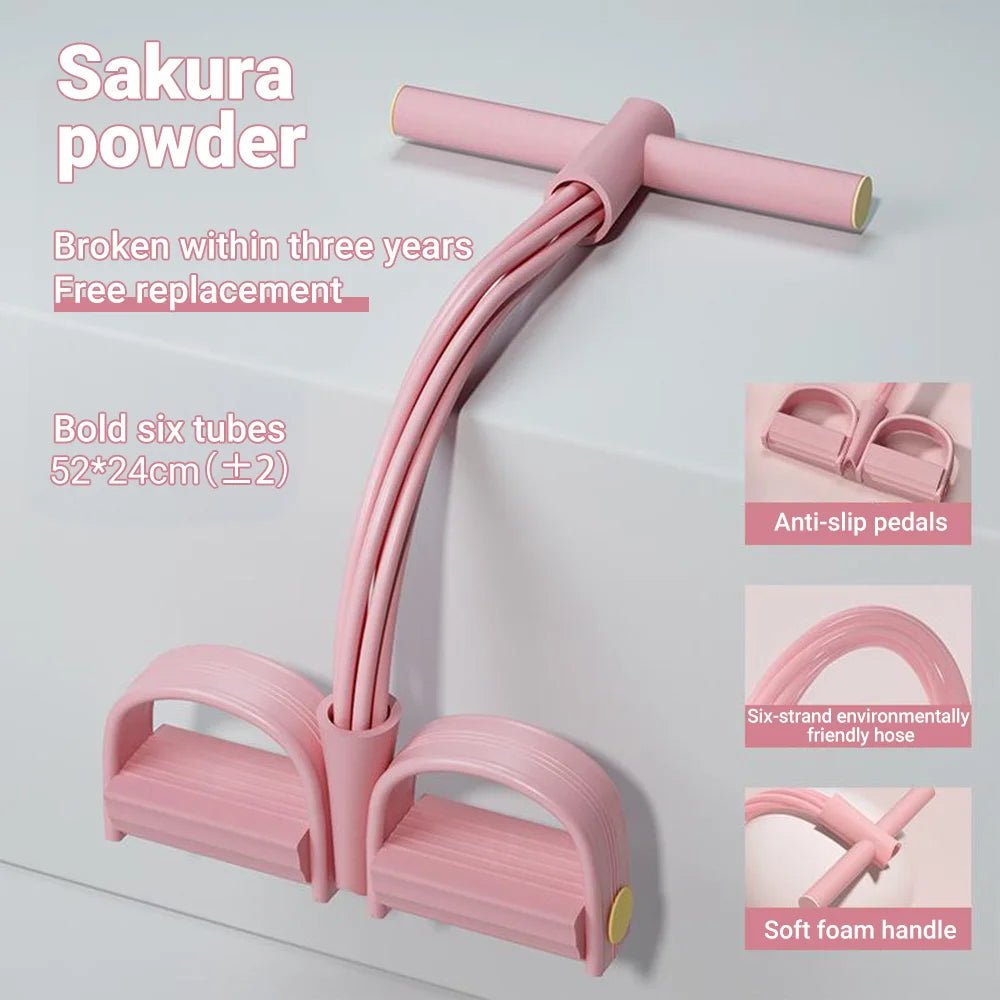 6-Tube Resistance Band Multi Function Tension Rope Fitness Bands 6-Tube Elastic Yoga Pedal Puller For Sports Exercises At Gym - FitHealthHavenFitHealthHavenFitHealthHaven14:1052Pink6-Tube Resistance Band Multi Function Tension Rope Fitness Bands 6-Tube Elastic Yoga Pedal Puller For Sports Exercises At Gym