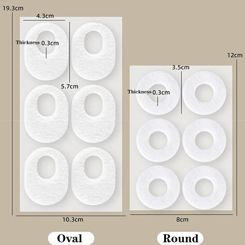 6pcs/sheet Foot Callus Pain Heel Stickers Felt Corns Self-adhesive Sticker Preventing Calluses Pain Abrasion Protective Patches - FitHealthHavenFitHealthHavenFitHealthHaven14:771circular-1 sheet;200007763:201336100circular-1 sheetCHINA6pcs/sheet Foot Callus Pain Heel Stickers Felt Corns Self-adhesive Sticker Preventing Calluses Pain Abrasion Protective Patches
