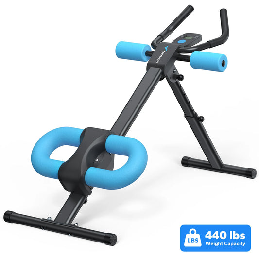 MERACH 2314 Ab Machine Adjustable Trainer Workout Foldable Knee Protection Abdominal Exercise Machine Core Ab Exercise System Trainer