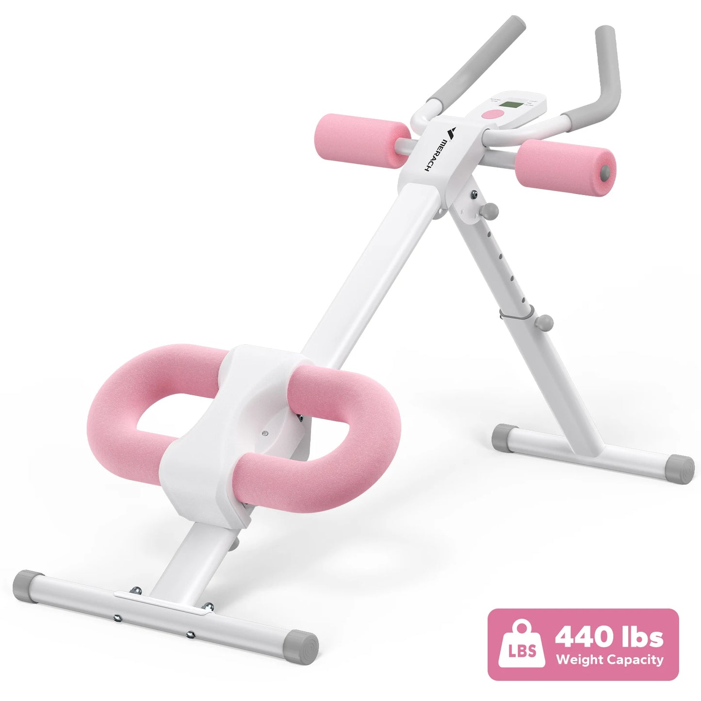 MERACH 2314 Ab Machine Adjustable Trainer Workout Foldable Knee Protection Abdominal Exercise Machine Core Ab Exercise System Trainer