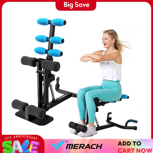MERACH Deep Squat Machine Adjustable Glutes Trainer Machine Core Leg Push Up Workout Machine Multifunctional Buttocks Machine