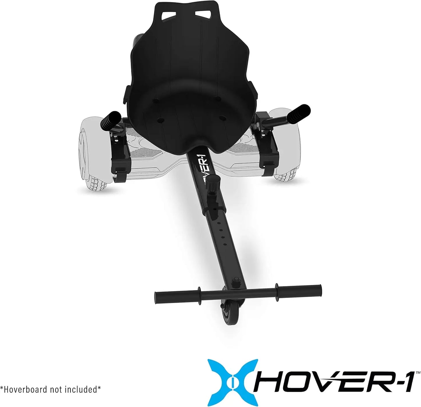 Hover-1 Falcon-1 Buggy Attachment | Turbo LED Lights, Compatible with All 6.5" & 8" Hoverboards, Hand-Operated Wheel Control