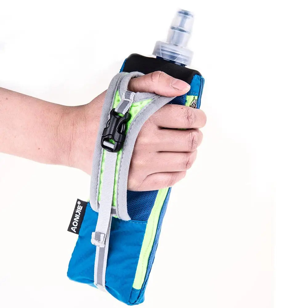 AONIJIE E908 500ml Running Hand-held Water Bottle Kettle Holder Wrist Storage Bag Hydration Pack Hydra Fuel Soft Flask Marathon
