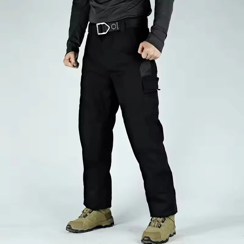 Multi-pocket Work Pants Men Waterproof Straight-leg Cargo Pants Outdoors Wear-resistant Hiking Casual Pants Spring Male Joggers