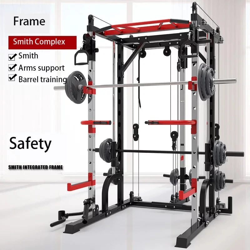 MIYAUP-Multifunctional Weightlifting Sport Equipment, Smith Machine, Cable Crossover, Fitness Frame