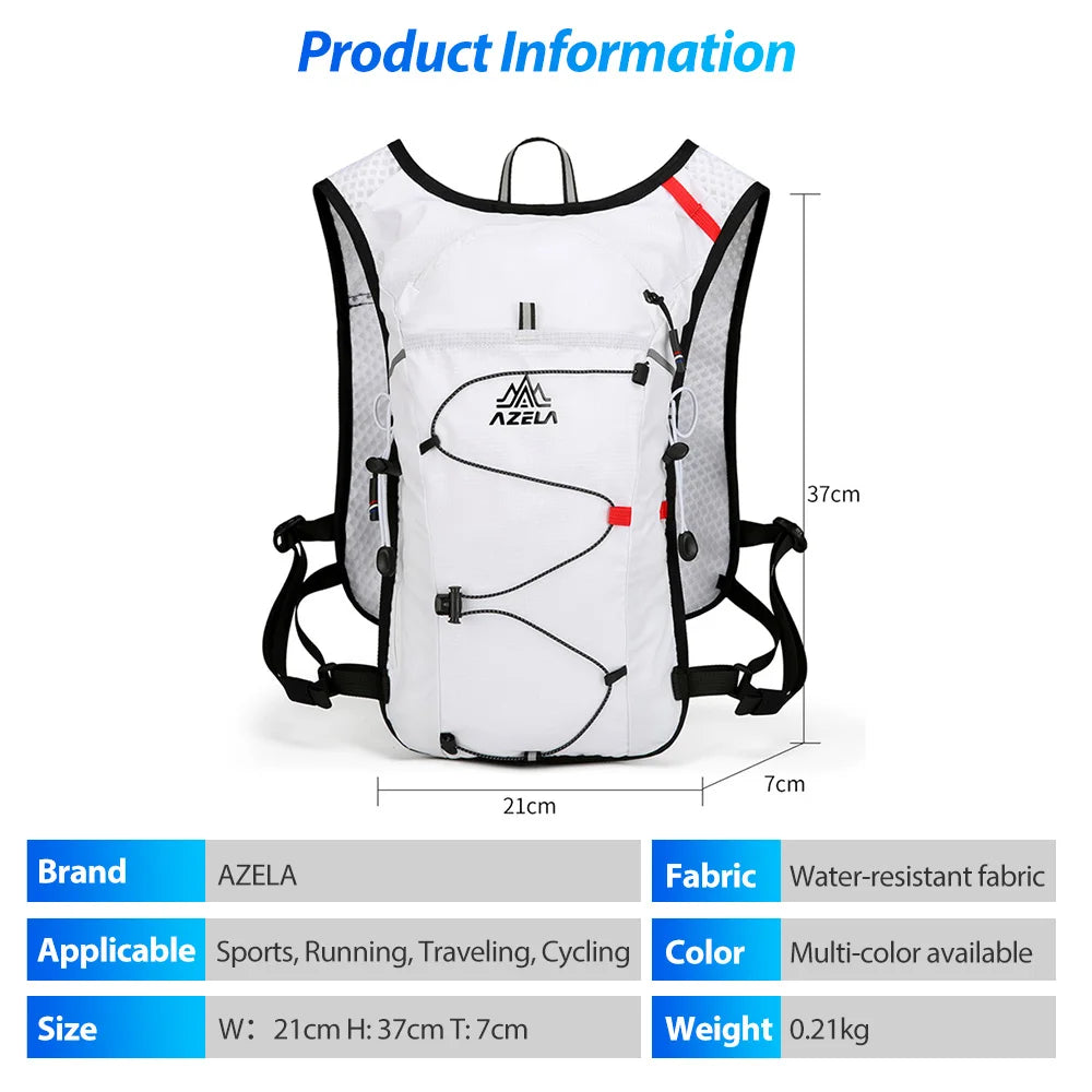 NEWBOLER Breathable Hydration Vest Trail Running Backpacks Lightweight Cycling Run Jogging Marathon Backpack Riding Climbing Bag
