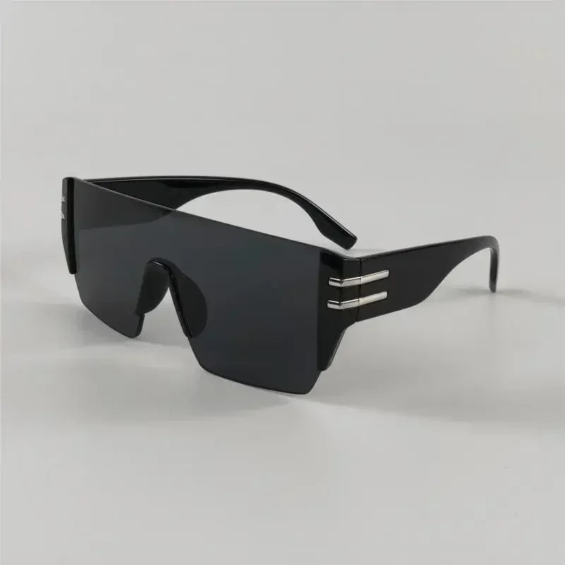 2025 New Rimless Oversized Sunglasses Women Men Luxury Brand High Quality Sun Glasses Ladies Unisex Eyewear UV400 Oculos De Sol