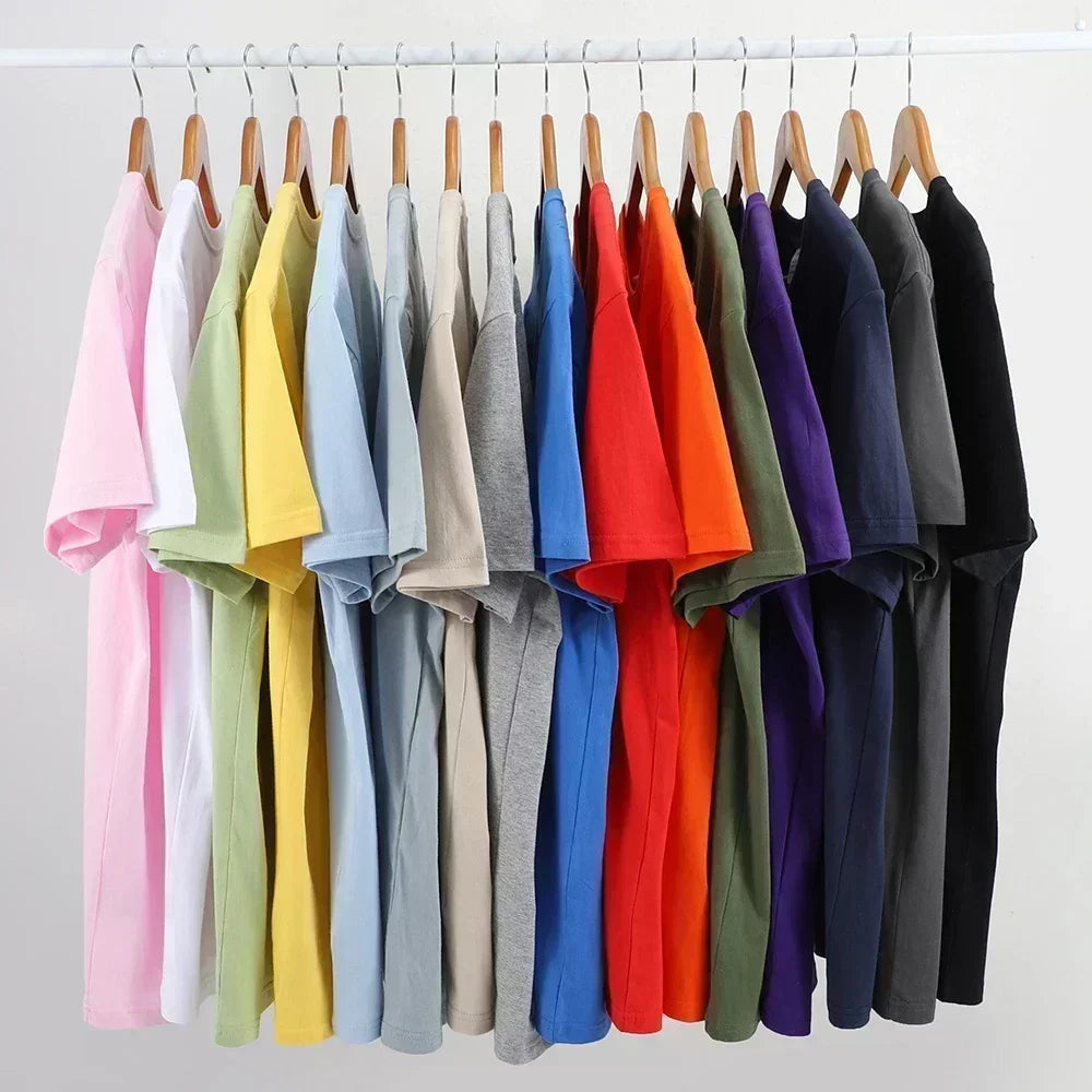 Focus Letter Minimalist Style 100% Cotton T-Shirt, Lightweight Round Neck Short Sleeve Tee, Perfect for Men & Women