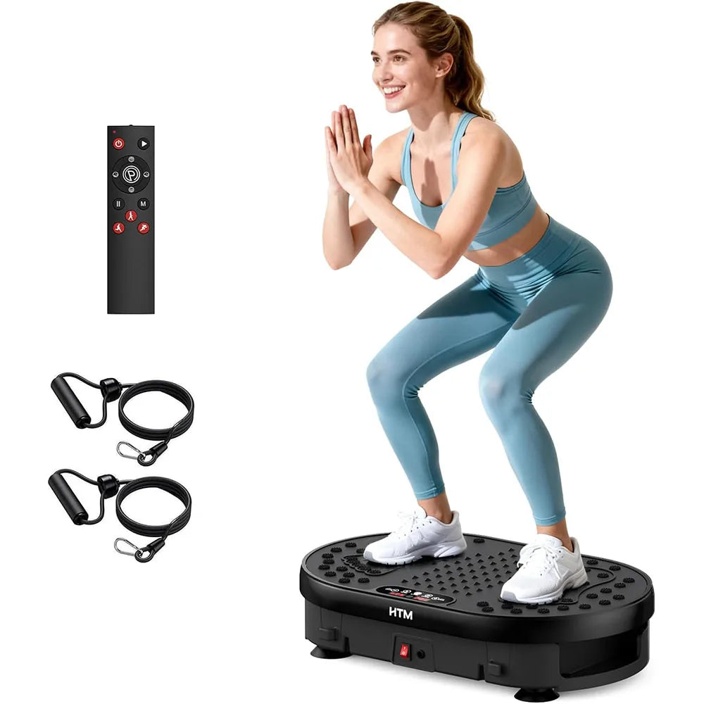 Vibration Plate Exercise Machine 120 Speed Levels 9 Preset Programs Home Fitness Equipment Weight Loss Fat Burning Muscle Toning