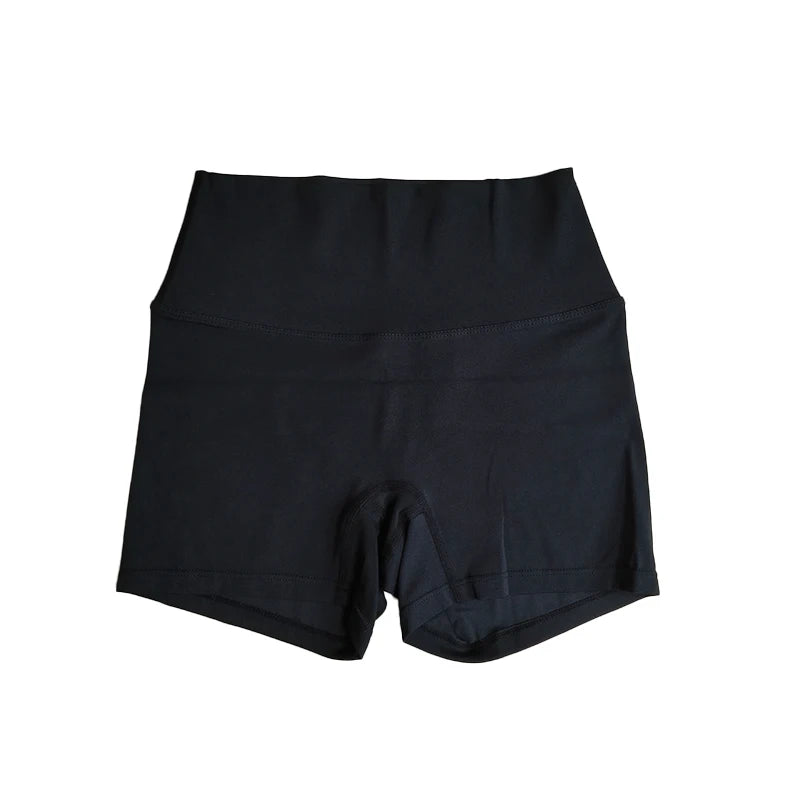 Yoga Shorts Solid Color Women Fitness Shorts High Waist Legging Bike Soft Fabric Proof Comprehensive Training Jog Sportswear