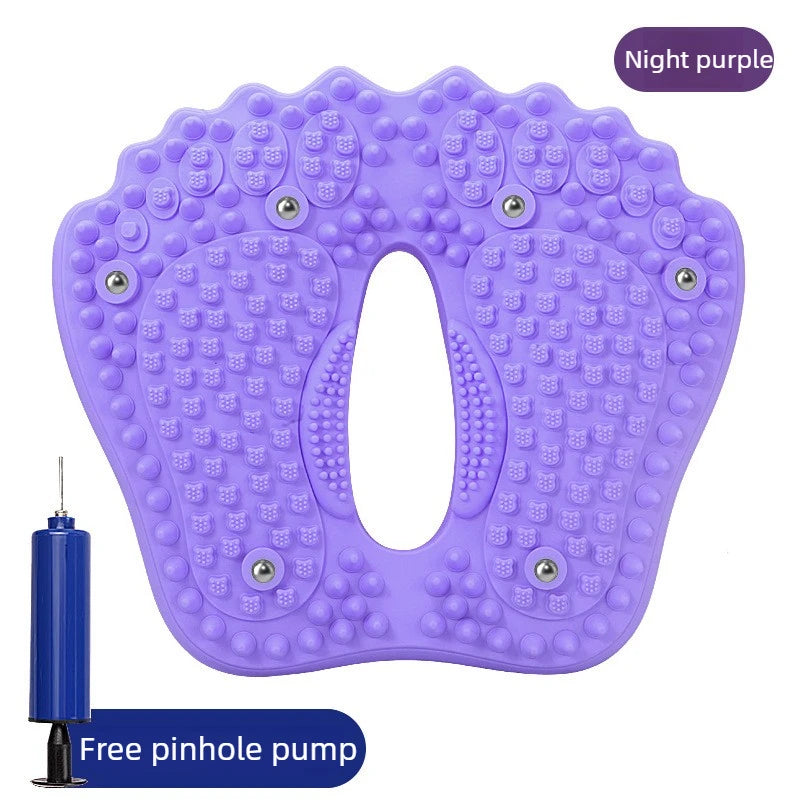 Anti-slip Acupressure Foot Massager Pad Inflatable Foot Massager Strong Suction Cups Foldable Portable Drainage Holes