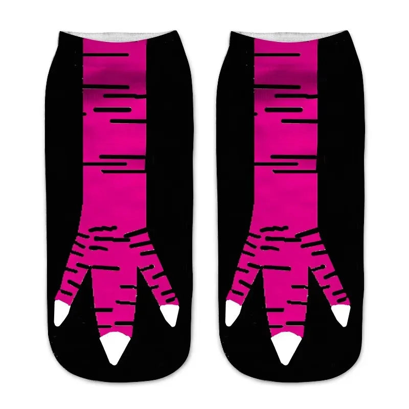 New Design Funny Fashion Harajuku Women Socks Novelty 3D Beer Pattern Socks Hiphop Solid Cotton Cool Ankle Short Socks