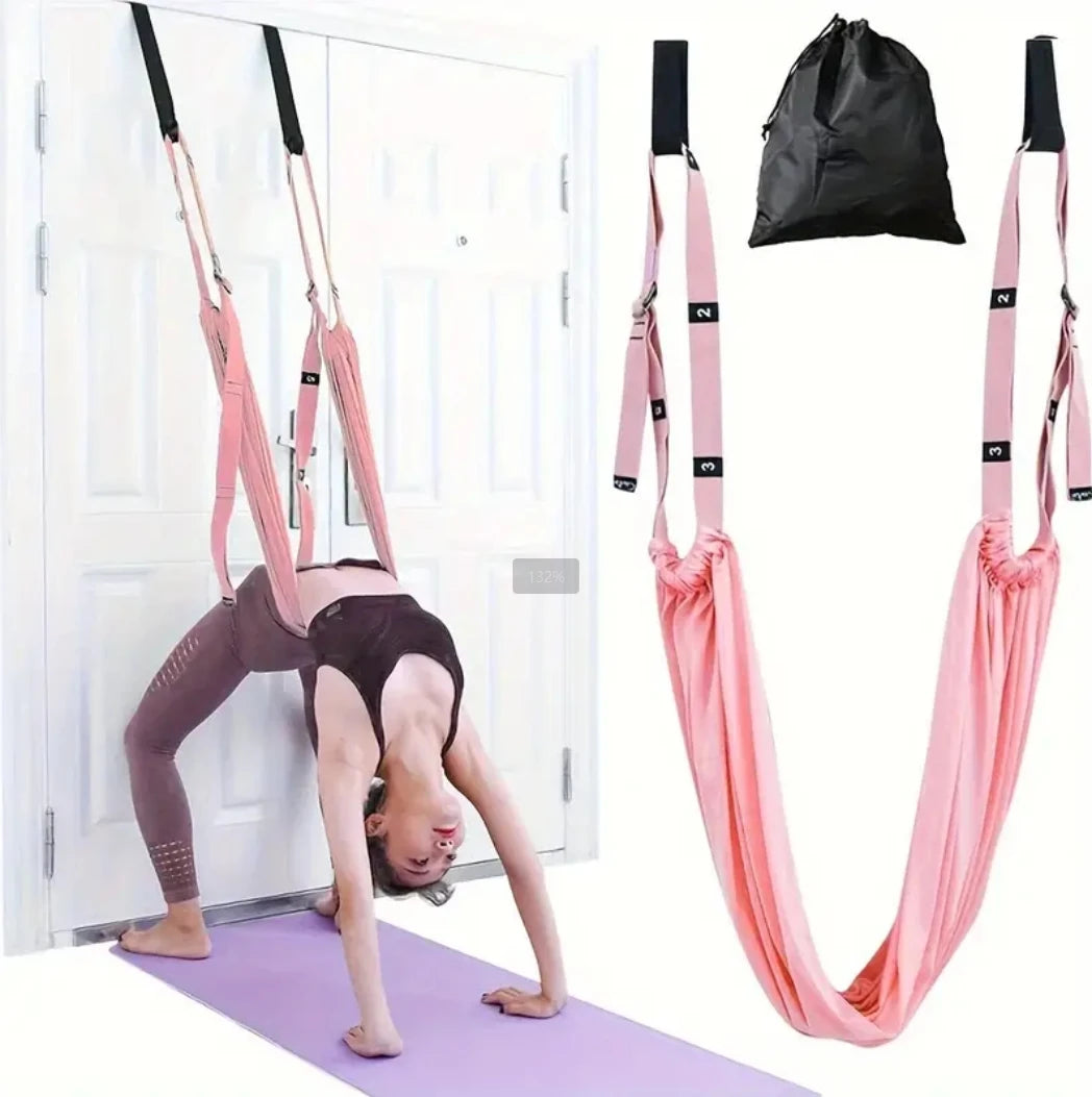 Open Shoulder And Beautiful Back Fitness Equipment Aerial Yoga Rope Lower Waist Device, One Aerial Yoga Rope For Flexibility