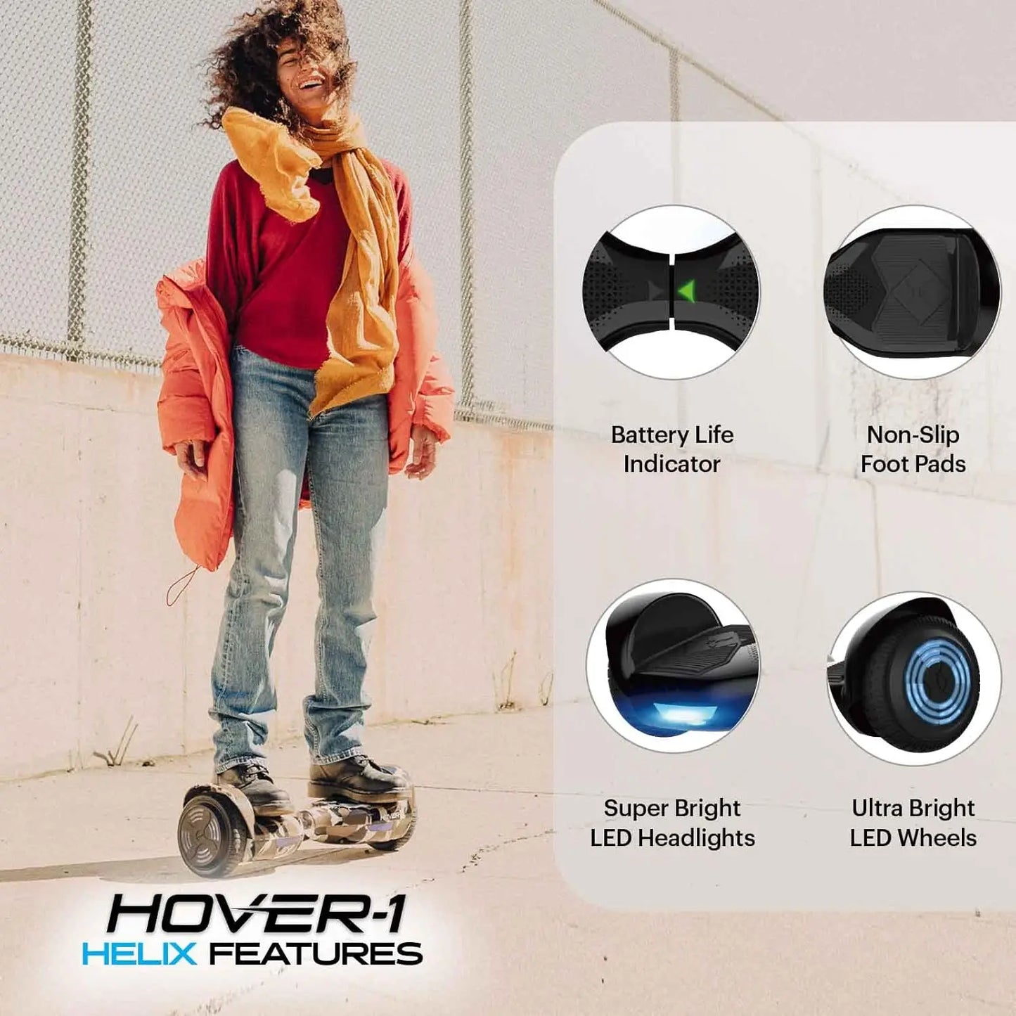 Hover-1 Helix Hoverboard - GRAY