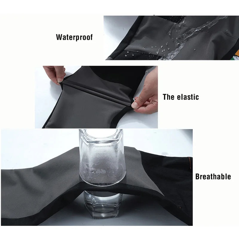 TRVLWEGO Men Summer Sports breathable Pants Hiking Trousers Camping Splash Prevention Quick Dry UV Resistant Elastic Thin