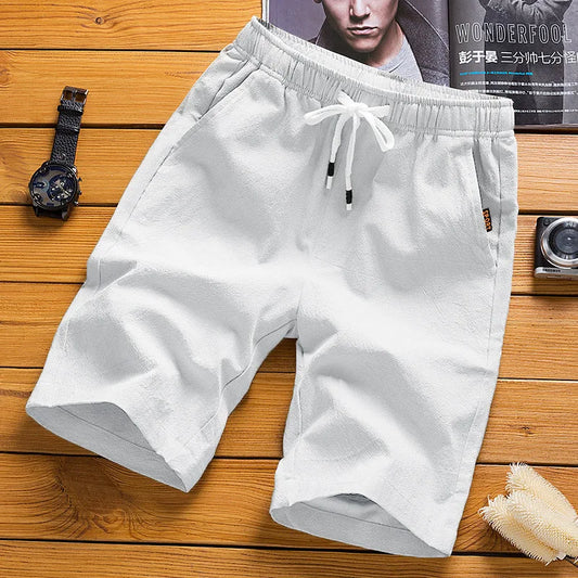 Summer Men'S Large Size Casual Shorts Beach Pants Running Sport Straight Short Pants Male Thin Sweatpant Leisure Loose Shorts