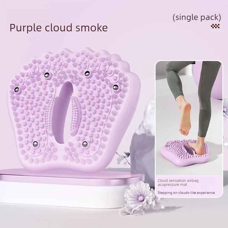 Anti-slip Acupressure Foot Massager Pad Inflatable Foot Massager Strong Suction Cups Foldable Portable Drainage Holes