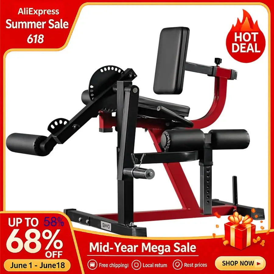 Leg Extension and Curl Machine, Lower Body Special Leg Machine, Adjustable Leg Exercise Bench with Plate Loaded, Custom