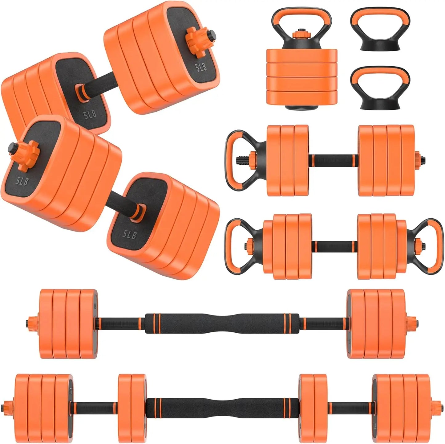 Adjustable Dumbbells Set, 45/65/85 lbs Free Weight Set with Connector, 4 in1 Dumbbells Set for Home Gym Workout