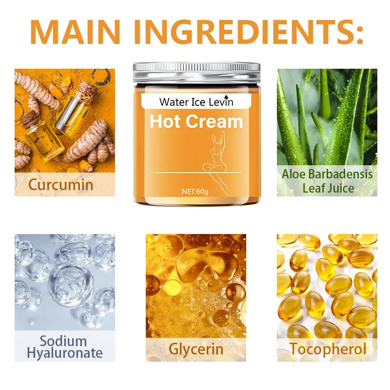 Full Body and Bodybuilding Massage Cream, Hot Compress to Tighten Abdominal Muscles