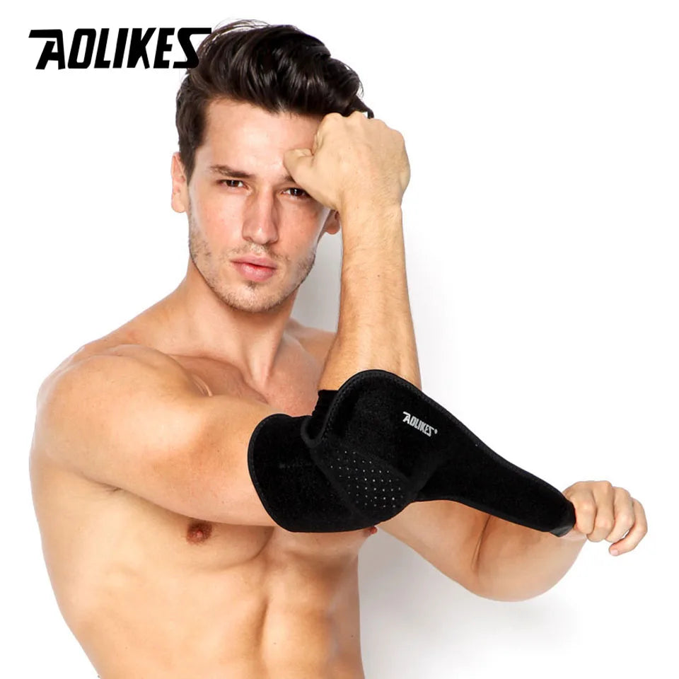 AOLIKES 1PCS Elbow Brace, Reversible Support Wrap for Joint, Arthritis Pain Relief, Tendonitis, Sports Injury Recovery