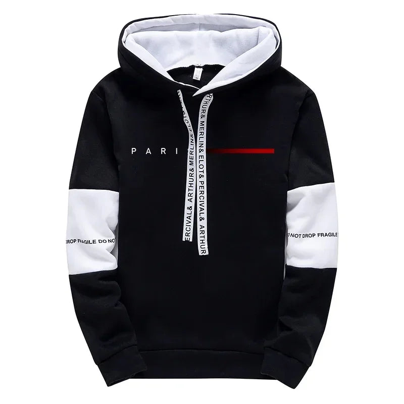 Men's Hooded Sweatshirts Sweatpants Paris Fashion Hoodie Streetwear Male All Season Daily Casual Sports Pullover Jogging Pants