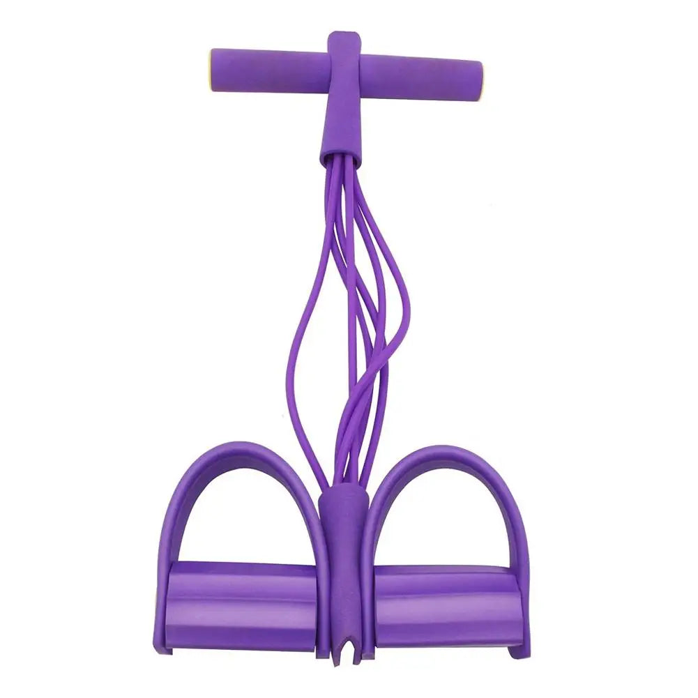 6-Tube Yoga exercise band Pedal Puller Band Elastic Pull Rope Flexipull weerstandstrainer Resistance Bands For Abdomen Waist Arm