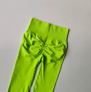 Seamless High Waisted Leggings Sport Through Yoga Hip Lifting Gym Running Quick Dry Pants Scrunch Butt Pants