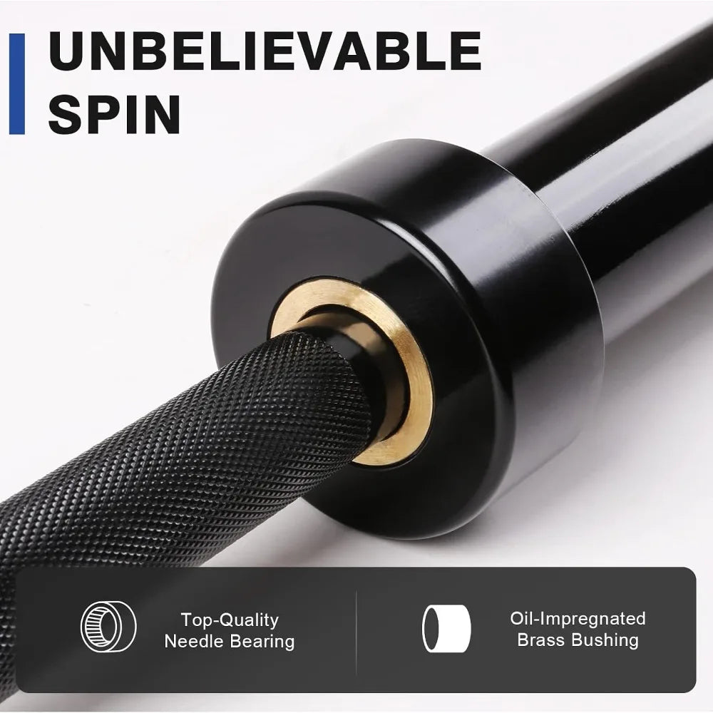 Brand new fast shipping 7FT  Barbell Bar 2 Inch for Weightlifting Power Lifting Strength Training Squats Deadlifts
