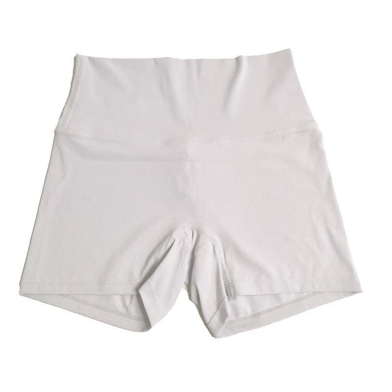 Yoga Shorts Solid Color Women Fitness Shorts High Waist Legging Bike Soft Fabric Proof Comprehensive Training Jog Sportswear