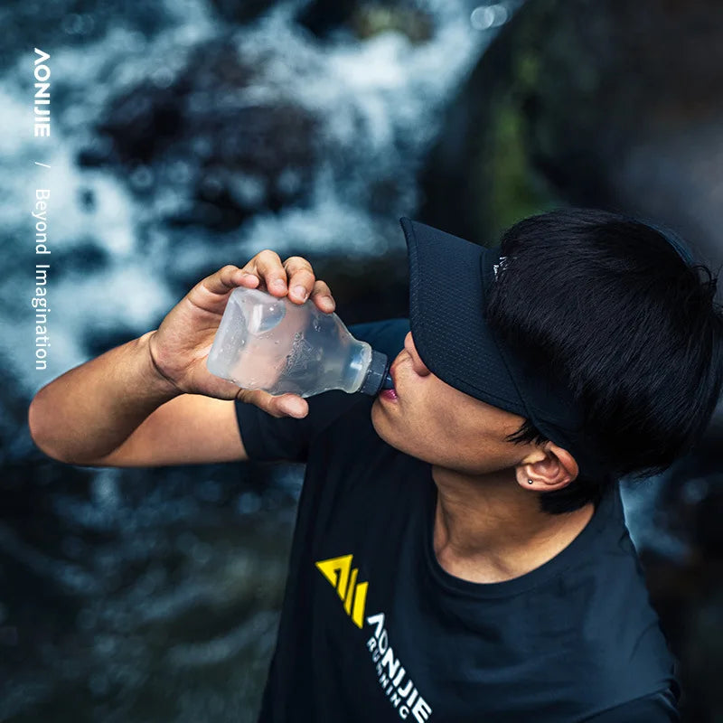 AONIJIE 170ML 250ML Water Bottle Flask Storage Container BPA Free For Running Hydration Belt Backpack Waist Bag Vest Camping