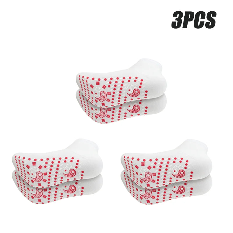 1-10pairs Tourmaline Self-Heating Socks Winter Warm Thermal Health Care Socks Floor Socks Absorption Deodorant  Warm Socks
