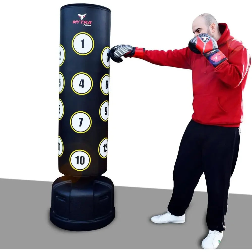 Heavy-Duty 6ft Freestanding Punching Bag for Adults - Suitable for Boxing, MMA, Kickboxing, Muay Thai, and Strength Training