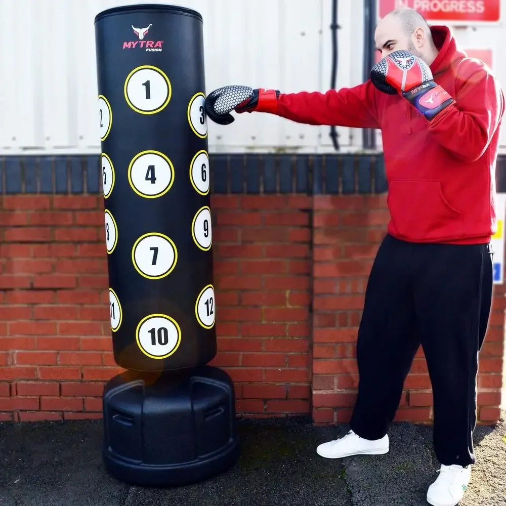 Heavy-Duty 6ft Freestanding Punching Bag for Adults - Suitable for Boxing, MMA, Kickboxing, Muay Thai, and Strength Training