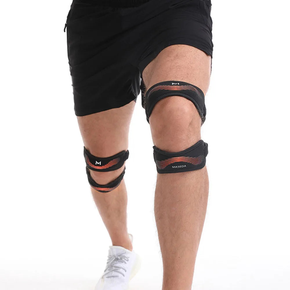 New Upgraded With Double Patella Straps Anti Slip Silicone Sports Knee Pads That Are Adjustable, Stable, And Shock-Absorbing