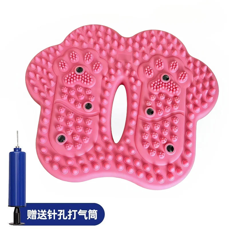 Anti-slip Acupressure Foot Massager Pad Inflatable Foot Massager Strong Suction Cups Foldable Portable Drainage Holes