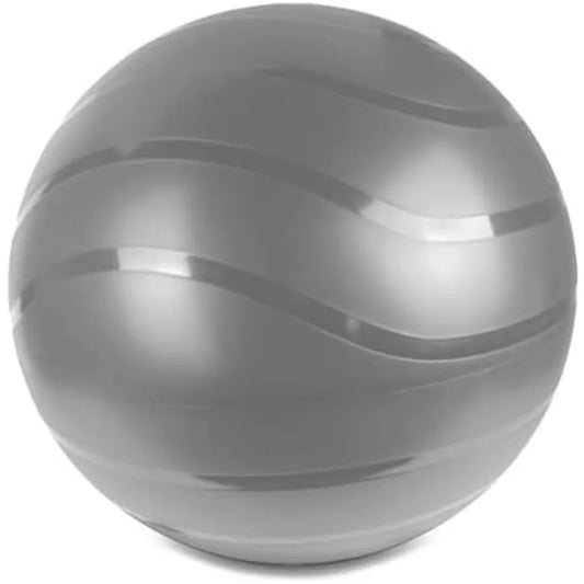Extra thick and durable yoga ball with antislip matte texture designed for versatile fitness applications including yoga pilate