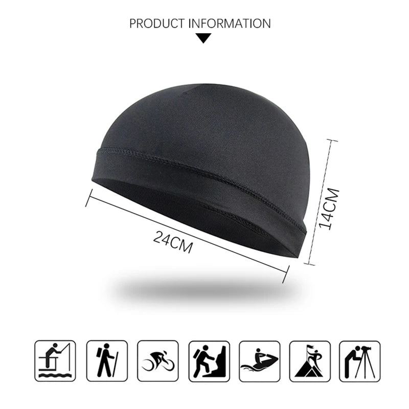 Quick Dry Cycling Cap Anti-UV Helmet Inner Hat Motorcycle Moutain Bike Road Bicycle Breathable Outdoor Riding Hat Unisex Caps